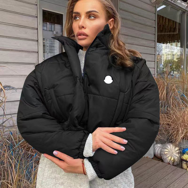 Woman Down Parks Jackets Puffer Designer Jacket Womens Coats Budge Sleeve Slim Coat-image-811414967