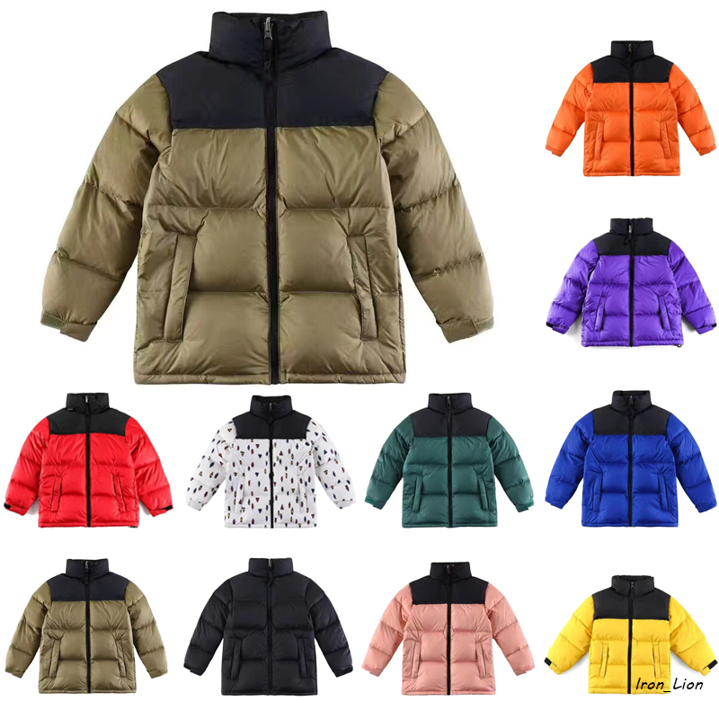 Kids Down Coats Parkas Jacket Puffy Thick Warn Coat Sleeves Embroidery Man Outwears Top For Baby Children Boys And Girls