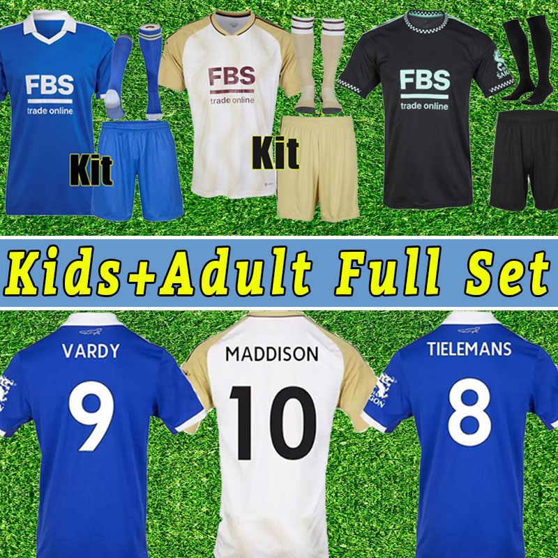 

Full Set LEICESTER 22 23 soccer jersey 2022 2023 city VARDY MADDISON TIELEMANS NDIDI men kids kits socks football shirt Fans version LOOKMAN DAKA shorts Child Adult, Home