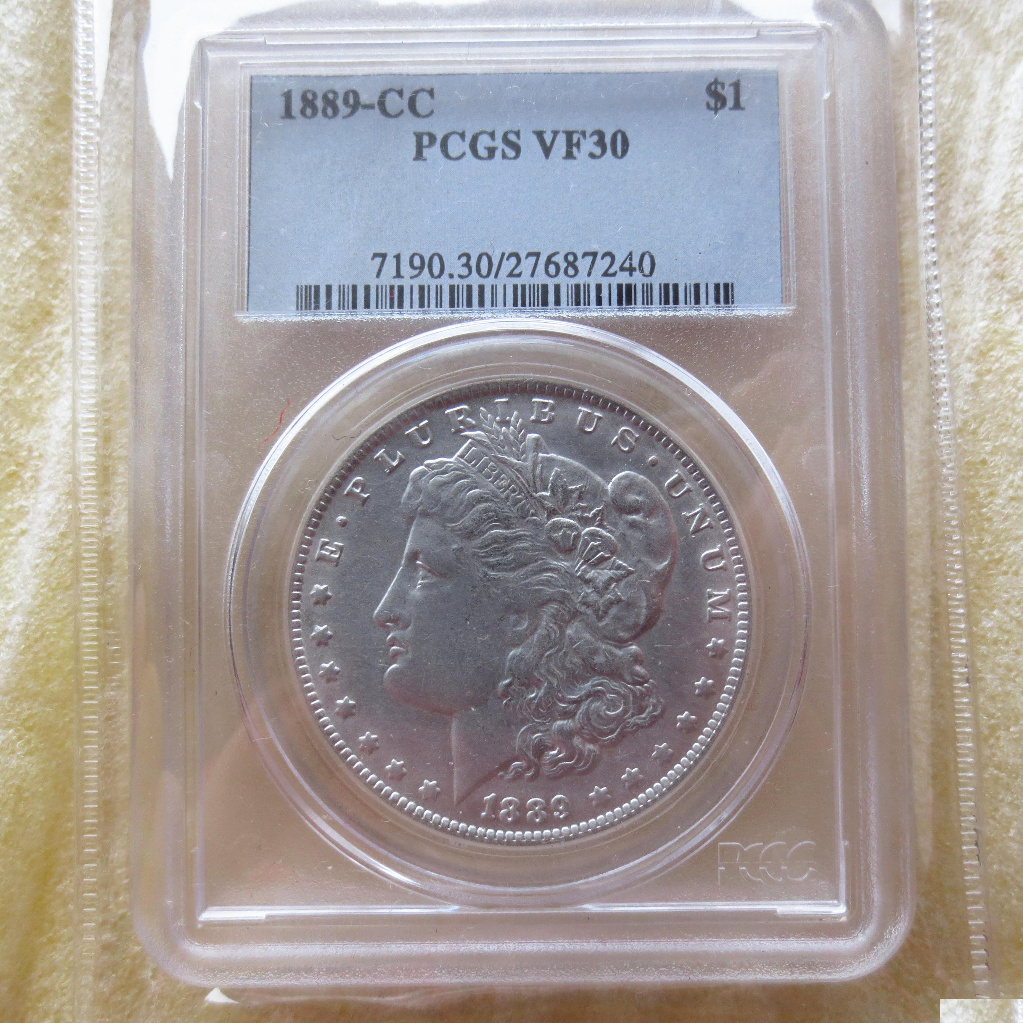 

Arts And Crafts Us Coin 1889Cc Vf30 Morgan Dollar Craft Sier Coins Currency Senior Transparent Box Drop Delivery 2022 Home Garden Art Dhbo7