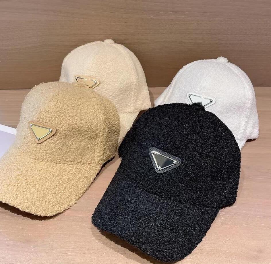 

Leisure Lamb Wool Ball Caps Men women's Hip-hop winter hat designer hats Luxury Fashion Warmth Couples Peaked Cap Womens Adjustable Woollen Caps, This link is not sold separately