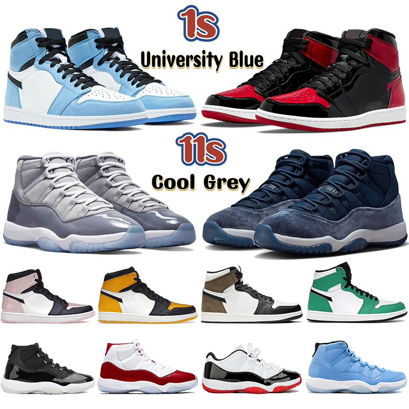 

Designer 1 1s jumpman basketball shoes retro midnight navy velvet 11 11s cool grey university blue patebt bred dark mocha 72-10 pure violet cherry men women Sneakers, Bubble wrap packaging