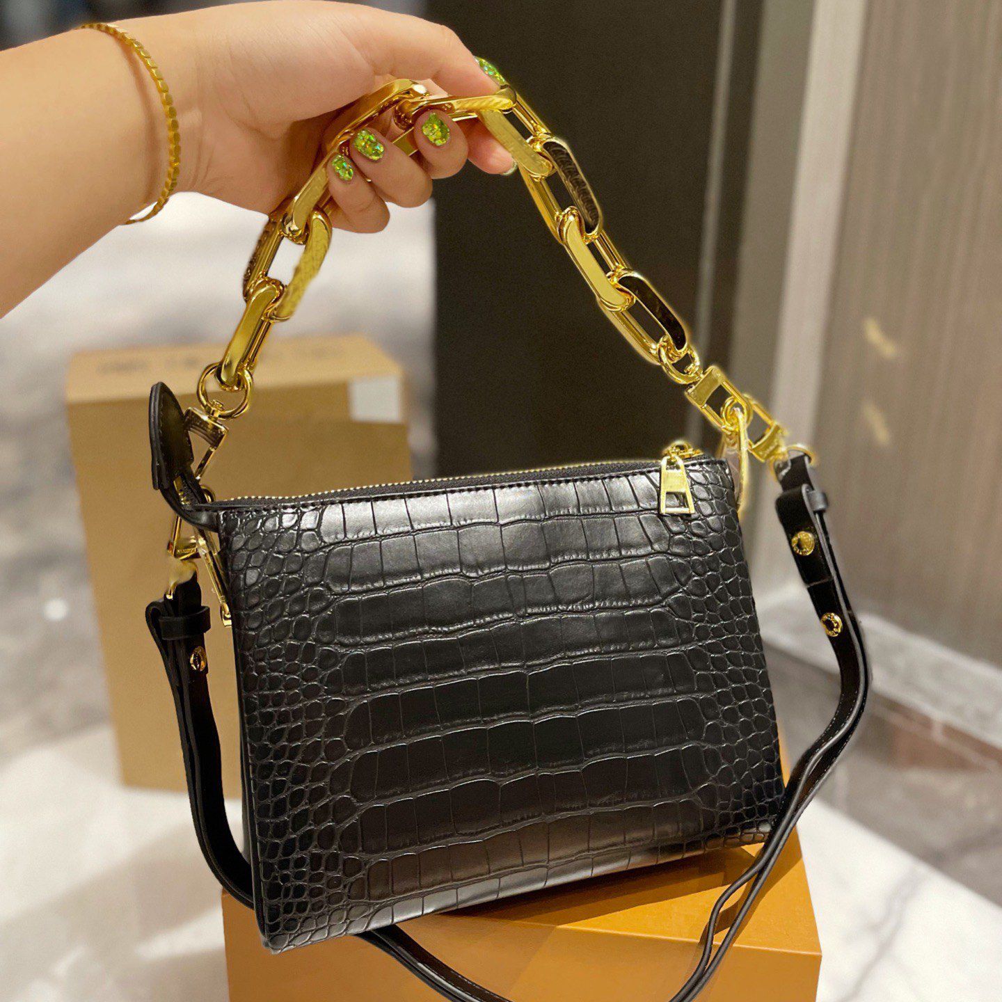 

Coussin Bb Bags Handbags Embossed Puffy Pochette Coussin Mm Designers Shoulder Cross Body Gold Hardware Chain Baguette Purse Luxurys Genuine Leather Bag Women, Customize