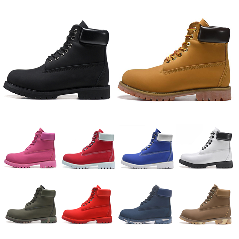 

Designer Mens Womens Boots martin booties wheat black red white camo browm Ankle winter boot outdoor snow boots, 12