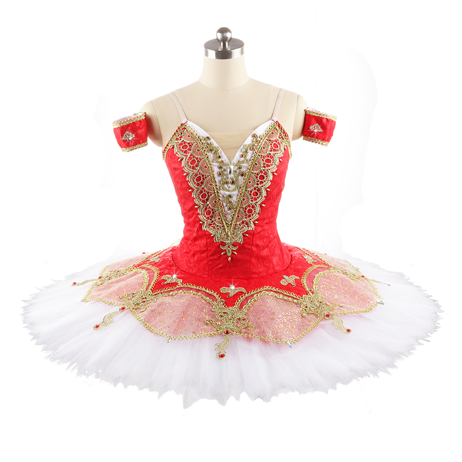

Red White YAGP tutu women ballet stage wear costume dress Gorgeous Non elastic adult pancake Professional Ballet skirt for Girls JN0094