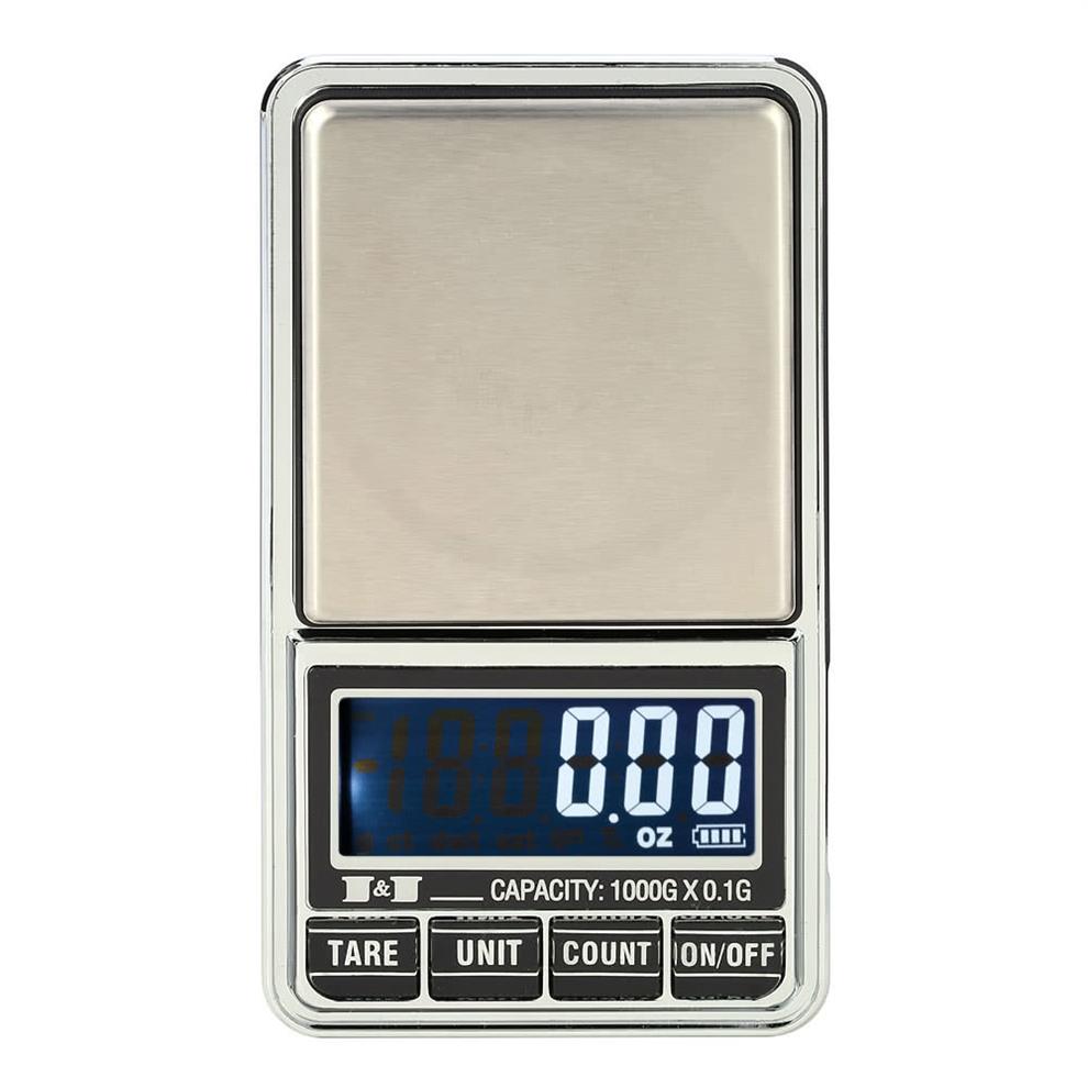 

Mini Pocket Digital Scale for Gold Sterling Silver Jewelry Balance Weight Precision Electronic Scales 0 01g 0 1g196m
