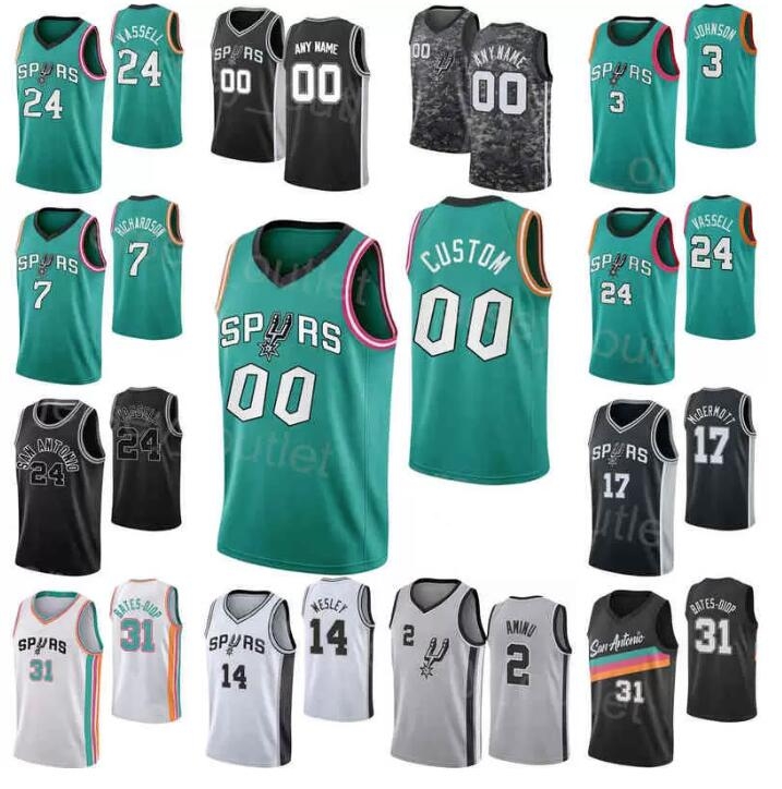 

Men Women Youth San Antonio''Spurs''Custom 10 Jeremy Sochan 41 Gorgui Dieng 35 Romeo Langford 14 Blake Wesley 22 Malaki Branham Basketball Jerseys, Colour
