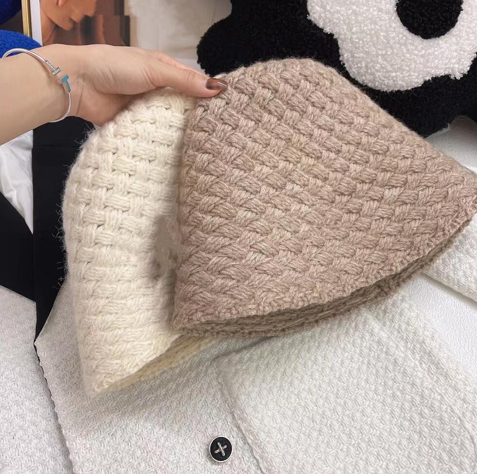 

Classic Knitting Woolen Beanie Hats Women Leisure Bucket Hat Outdoor Windproof Warmth Fisherman Hat Rhombus Lattice Fashion Skull Caps Wool Cap, This link is not only for sale