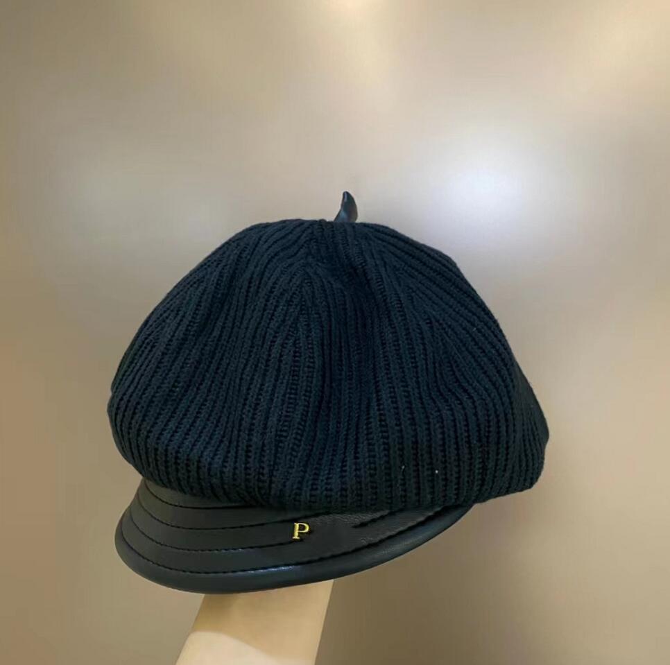 

Designers knitting Berets Autumn Winter Women Leisure Peaked Cap Women's Temperament Pure Color Army Caps Vacation Luxury designer hat, This link is not sold separately