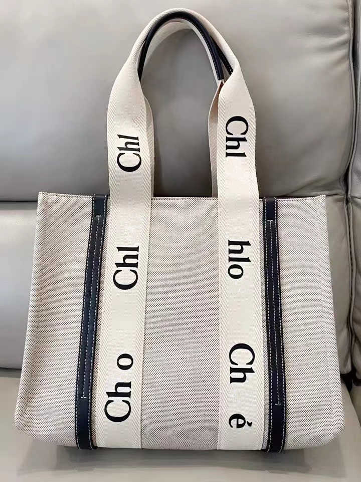 

Totes Shoulder Bags Top Women handbags WOODY Tote shopping bag handbag quality canvas nylon fashion linen Large Beach bags luxury designer travel