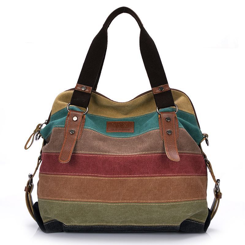 

Womens Shoulder Bags Canvas Hobo Handbags Multi-Color Casual Messenger Bag Top Handle Tote Crossbody Bags, Like this