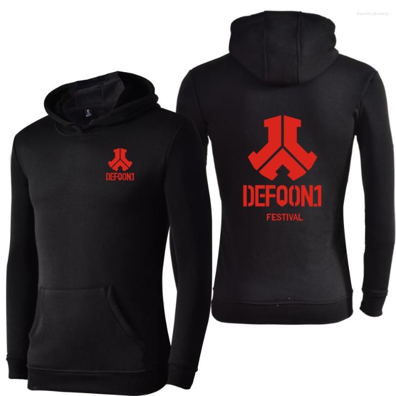 

Men's Hoodies Defqon 1 And Sweatshirt Tracksuit Men Music Concert DJ For Cool Fashion Clothes, Black