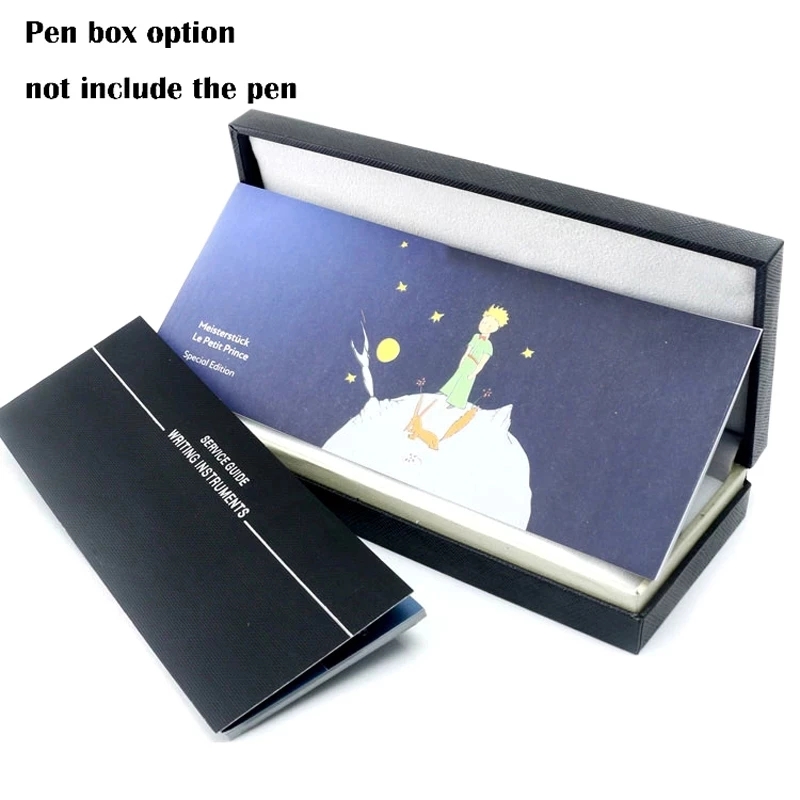 

Monte Black Leather Pencil Cases For M Luxury Fountain Ballpoint Roller Ball Pens Box With Paper Warranty Manual