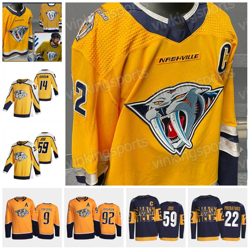 

Roman Josi 2023 Nashville Reverse Retro Predators Jersey Filip Forsberg Ryan Johansen Nino Niederreiter Mikael Granlund Colton Sissons Yakov Trenin Zach Sanford, Womens s-xxl blue