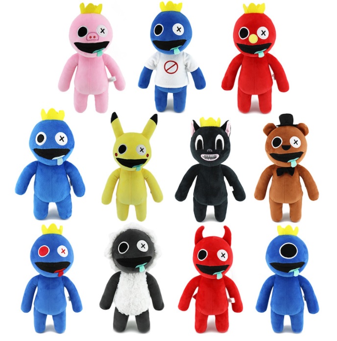 

30cm Roblox Rainbow Friends Plush Toy Cartoon Game Character Doll Kawaii Blue Monster Soft Stuffed Animal Toys For Kids Fans, As pic