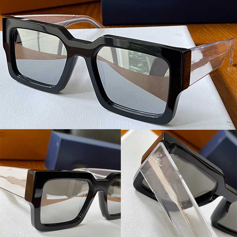 

Designer Class Square Sunglasses1580E Brand Mens Womens Glasses Classic 1579E Black Frame Transparent Leg Z1579 LouiVuitto Z1580 Designer Sunglasses 1580