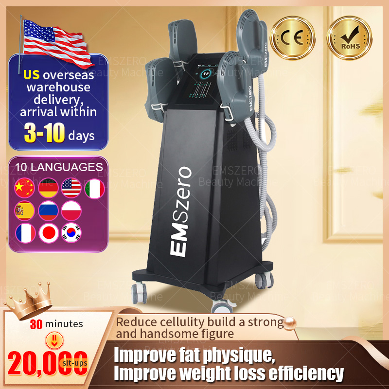 Black Friday DLS-EMSLIM Nova 13 Tesla 5000W High Power 4 RF Handles Hi-emt Body Sculpt EMS Electromagnetic Neo Muscle Stimulate Emszero Slimming Mac