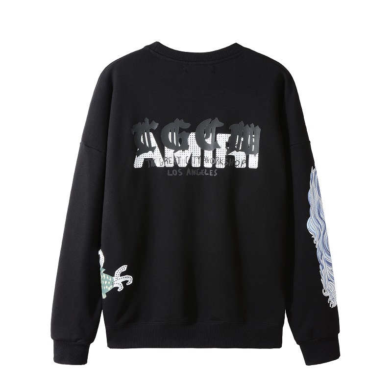 

2022 FW 23ss Autumn And Winter amirs Mens Women Luxury Designer Street Hoodies Long Sleeve embroidery Sweatshirts Man Clothing #3344, Black