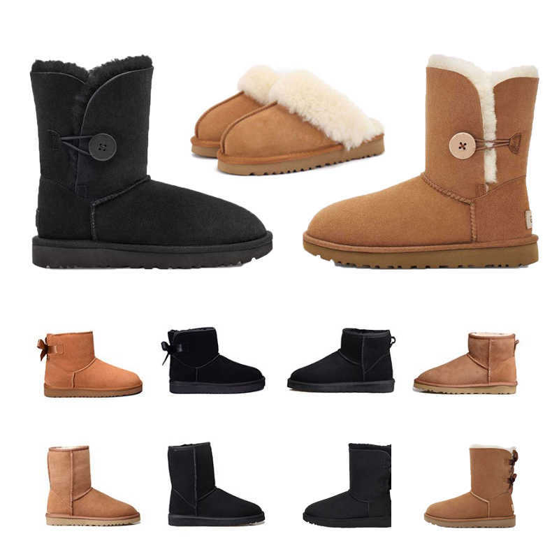 

Women Snow Boots Triple Luxury Boots Mini Snow Boot Ultra Australian Winter Warm Fashion Classic Ankle Short Boot Men Women Kids 21-46 NO422, #39 box