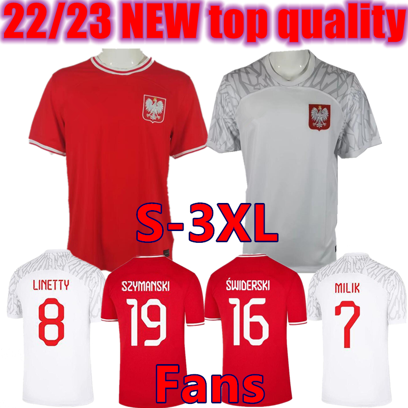 

2022 Men kids kit Soccer Jersey Home away 22 23 red white PISZCZEK MILIK PoLAnD ZIELINSKI youth children LEWANDOWSKI Jerseys GROSICKI football shirts uniforms, Yellow