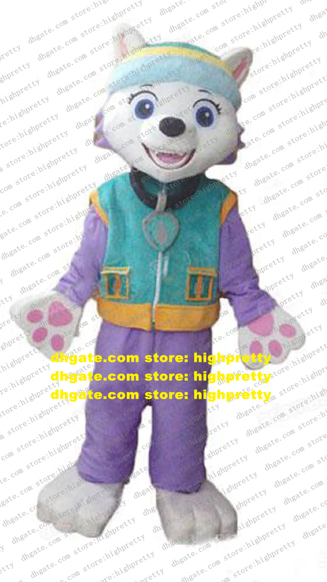 

Everest Dog Mascot Costume Adult Cartoon Character Outfit Suit Commercial Strip Drive About Holidays zx319, As in photos