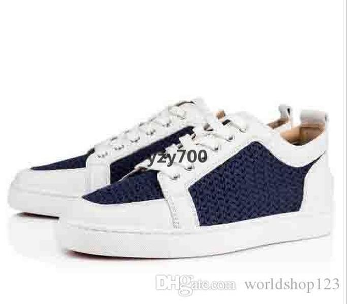 Red-Bottoms Shoe chrétiens printemps d'été Sneaker Italie Desinger Red Low top Sneaker Rantulow Orlato Outdoor Men Trainers Lace Up Flat DVH