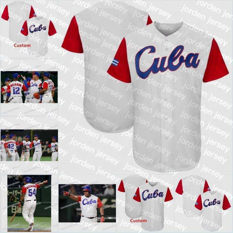 

NEW College Baseball Wears Men Cuba 2017 World Baseball Classic Jersey Custom Women/Youth High Quality All Stitched Baseball J, White flexbase