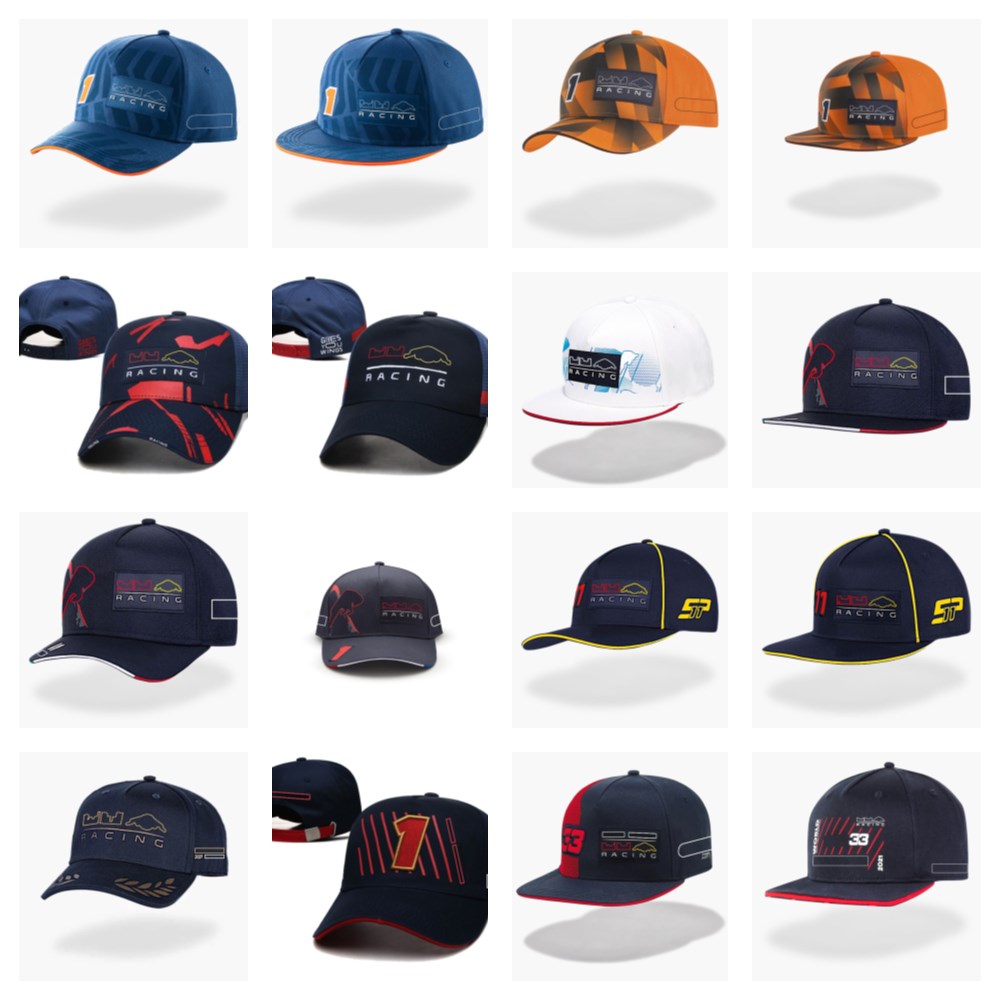

F1 team hat 2022 new racing baseball cap men's duck tongue sun hat