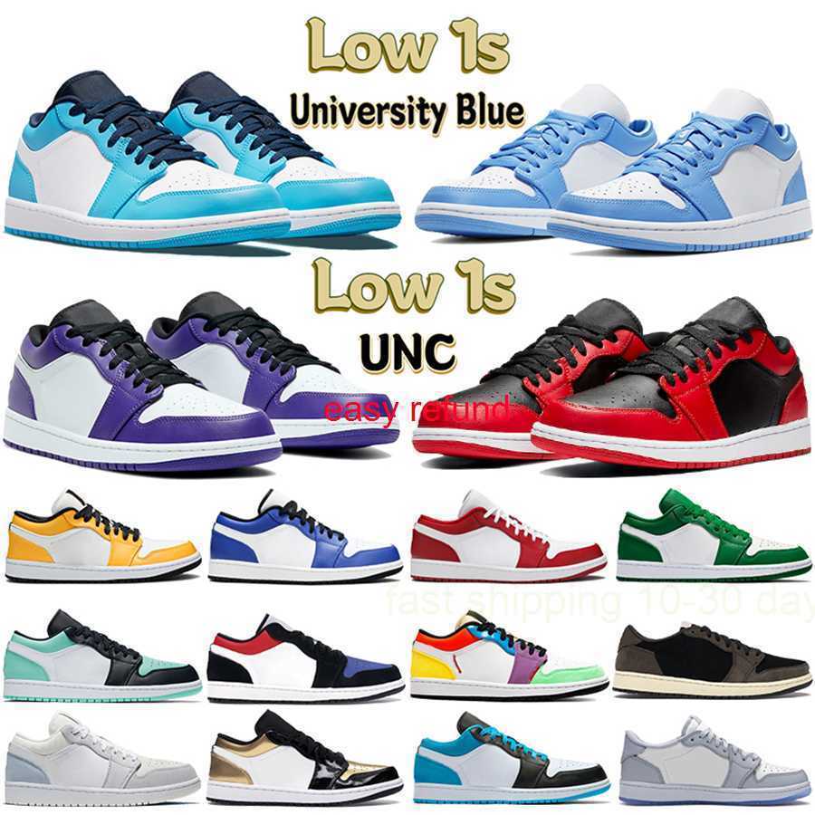 

easy refund 2021 HOT Low cut Jumpman 1 OG 1s Mens Basketball Shoes Electro Orange Obsidian UNC Hyper Royal University Blue Lucky Green Bred Patent Women, 20