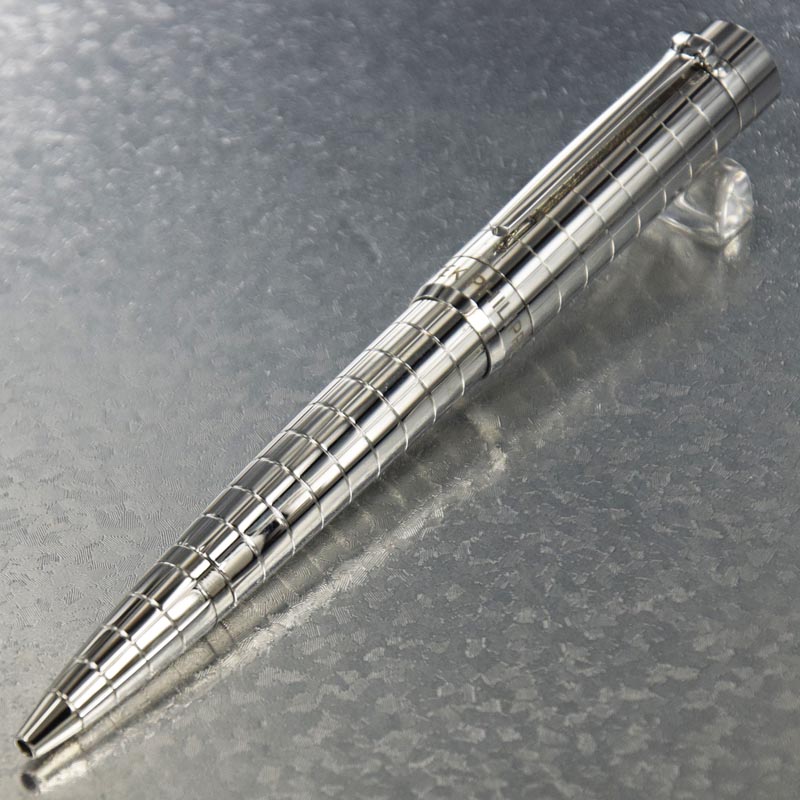 

Metal Famous Silver Checkered Ballpoint Pen Without Red Wood Box Writing Supplier Business Office & School, Pic