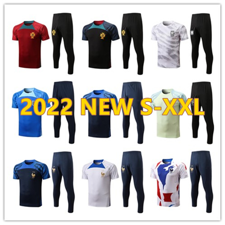 

2022 2023 BENZEMA soccer jerseys MBAPPE GRIZEMANN B.FERNANDES VINI JR. MEMPHIS KANE football Training suit veste maillot de foot tracksuit football set