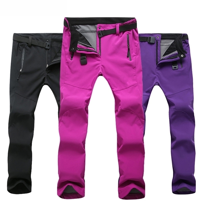 

Outdoor Pants TWTOPSE Winter Women Thick Warm Pants Waterproof Windproof Hiking Camping Skiing Pants Cycling MTB Road Bike Bicycle Trousers 221020, Women purple pants