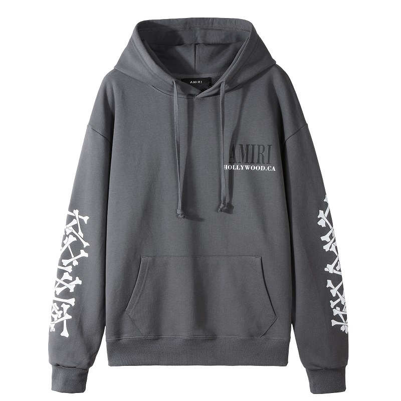 

2022 FW 23ss Autumn And Winter amirs Mens Women Luxury Designer Street Hoodies Long Sleeve embroidery Sweatshirts Man Clothing #3333, Gray