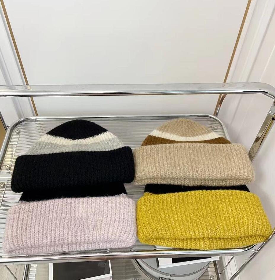 

Couples Contrast Color Beanies hats Tricolor Splice Knitted Hat Designers Loose Leisure Hip-hop Woolen Hats Men Womens Warmth Soft designer beanie, This link is not only for sale