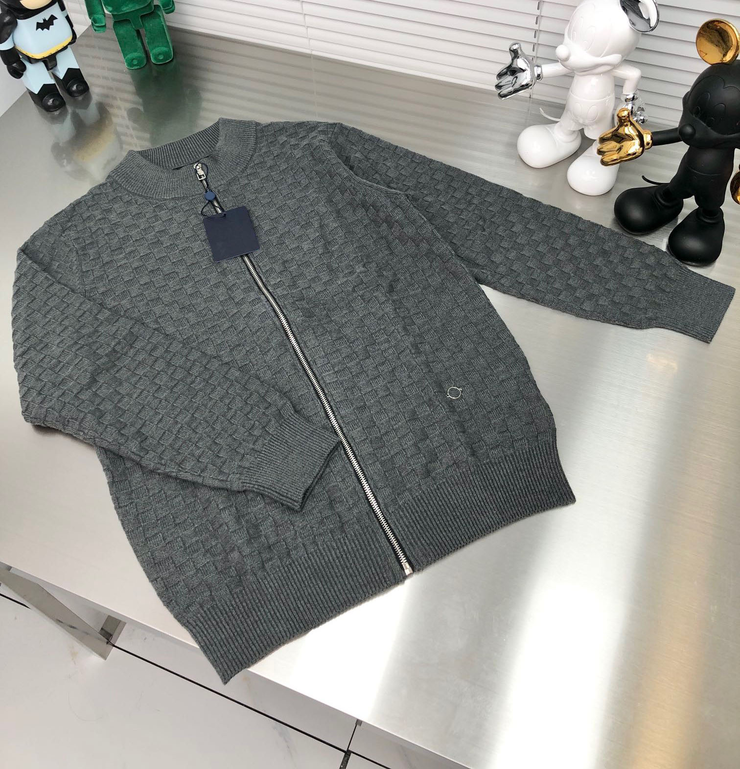 

Men's Plus Size Sweaters hoodies in autumn / winter 2022acquard knitting machine e Custom jnlarged detail crew neck cotton W7SWH2, Black