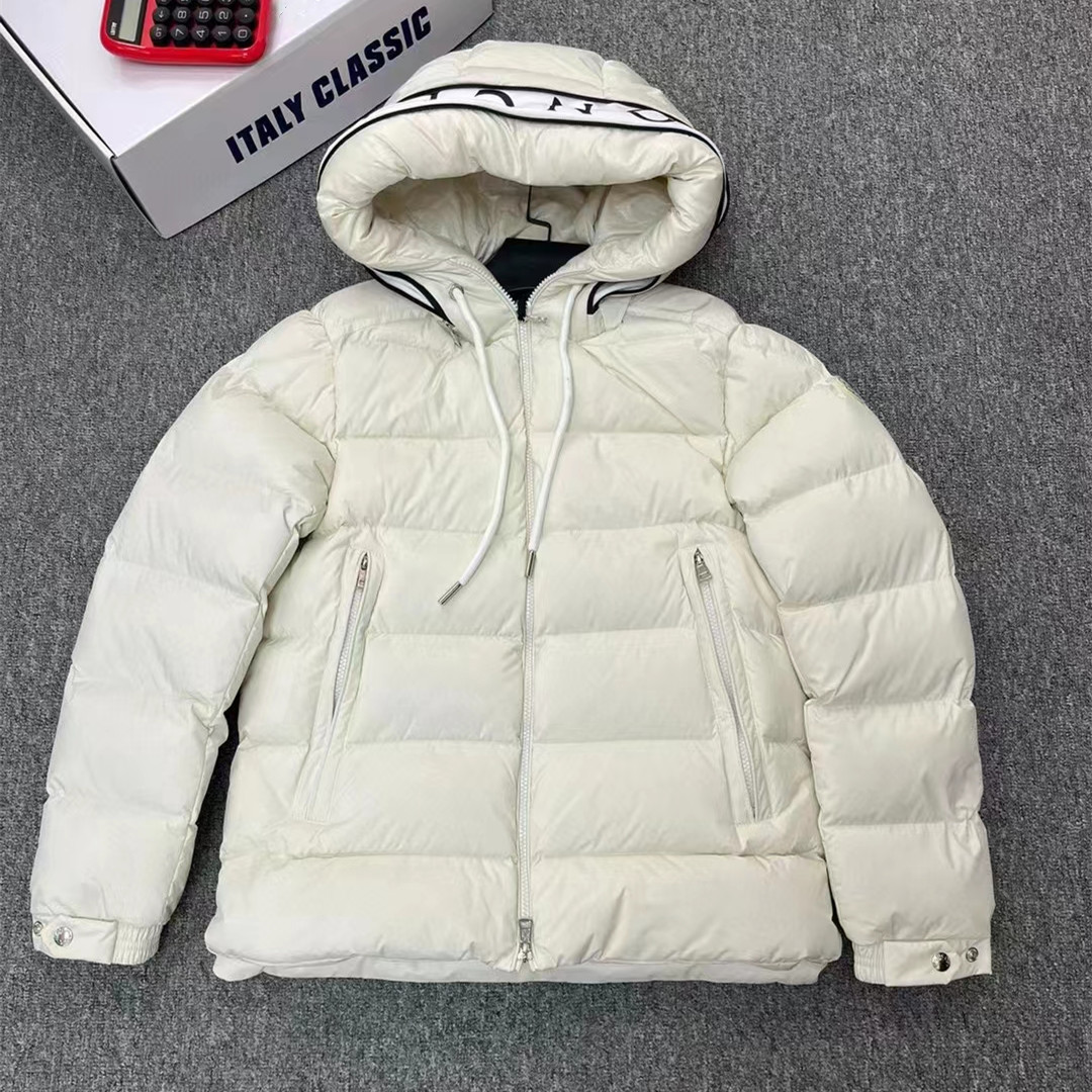 

Winter Coat Black Down Puffer Jacket For Men Hooded Designer Padded Parkas Pockets Zipper, Dustbag