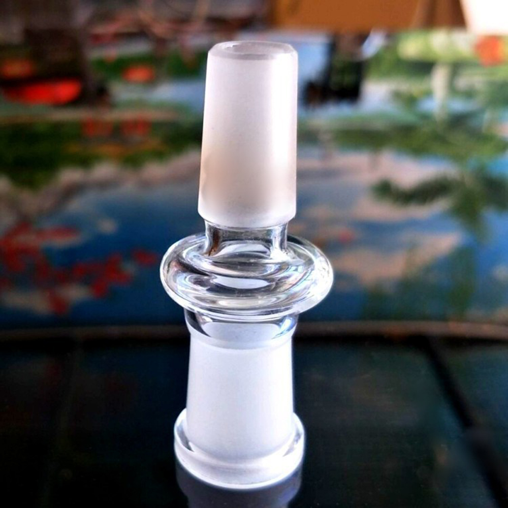 

Smoking Water Pipes 10 Styles Glass Adapter For Hookah Oil Rigs Bong Adaptor Bowls Quartz Banger 14mm Male to 18mm Female Bongs Adapters