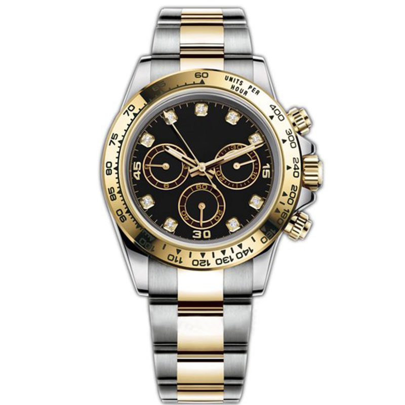 

aaa quality watch clone watches Automatic Mechanical Designer montre de luxe 41mm Folding Buckle Gold Hardlex luminous Waterproof Stopwatch wristwatch dhgate, D7