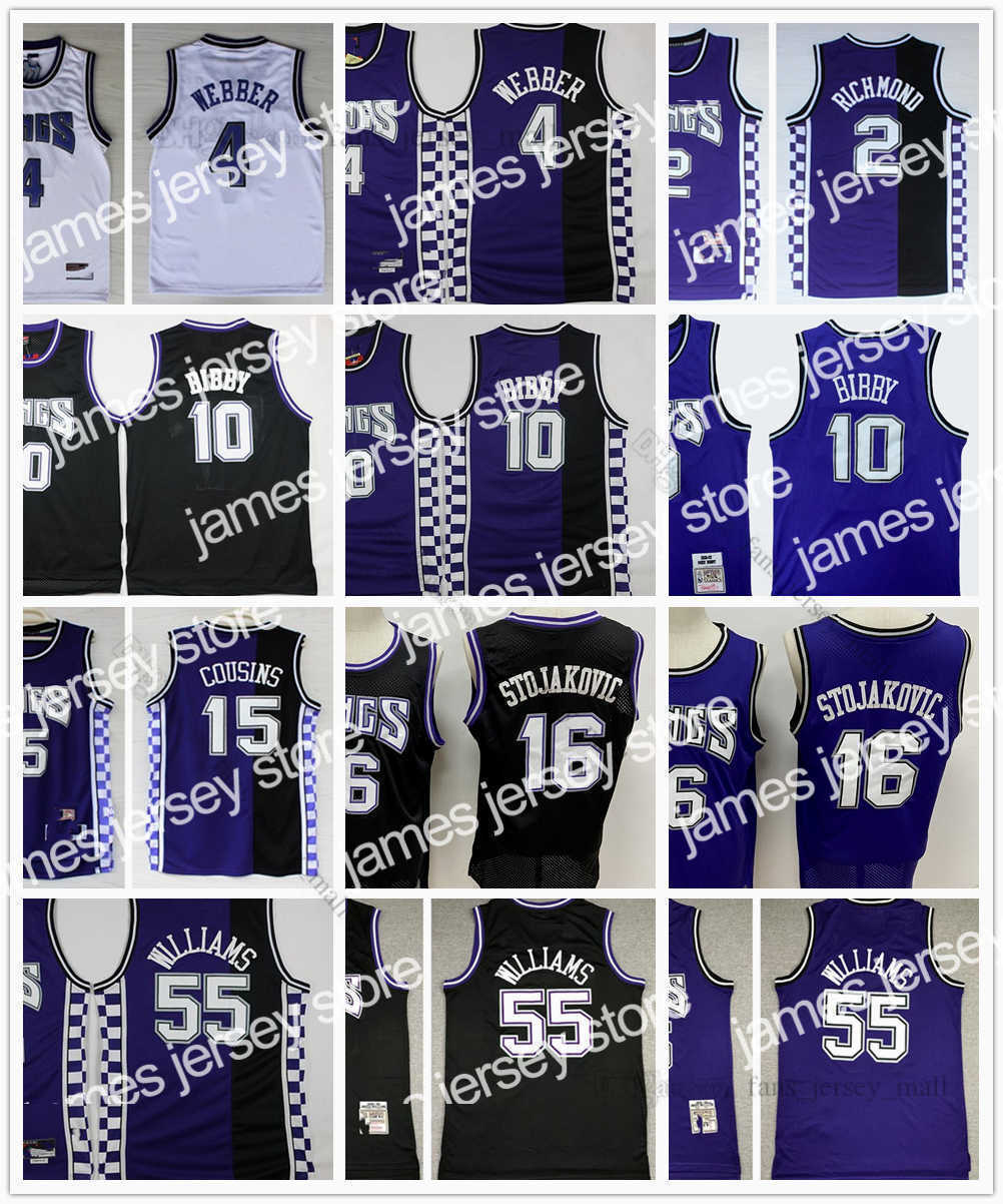 

Basketball Jerseys Retro Mitchell Ness Jersey Basketball 4 Chris Bibby 10 Mike Webber 55 Jason 16 Peja Williams Stojakovic 15 DeMarcus 2 Mitch Cousins Richmond, Same as picture