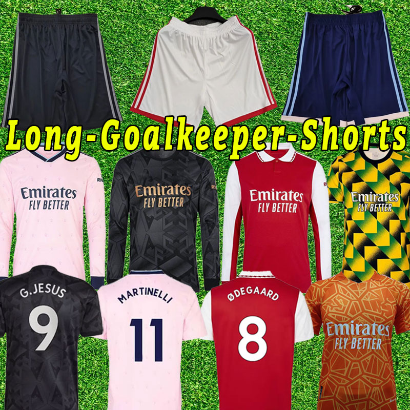 

Gunners G.JESUS soccer jerseys 22 23 SMITH ROWE PEPE SAKA Fans Player version ODEGAARD THOMAS MARTINELLI TIERNEY 2022 2023 long sleeve Men WOMEN Goalkeeper Training, Home women