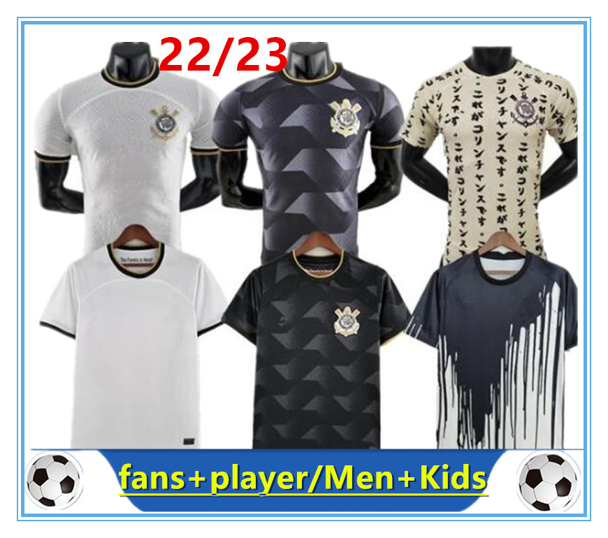 

22 23 Corinthian player version Soccer Jersey Camisa Maycon WILLIAN ROGER GUEDES GIL JO FAGNER AUGUSTO Giuliano Paulinho Joao Victor LUAN fans Men Kids kit, 22/23 player home