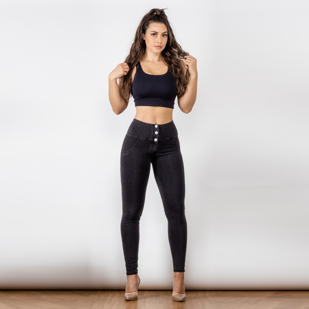 

Shascullfites Melody Jeans High Waist Black Jeggings Wholesale Dropship Jeans for Women