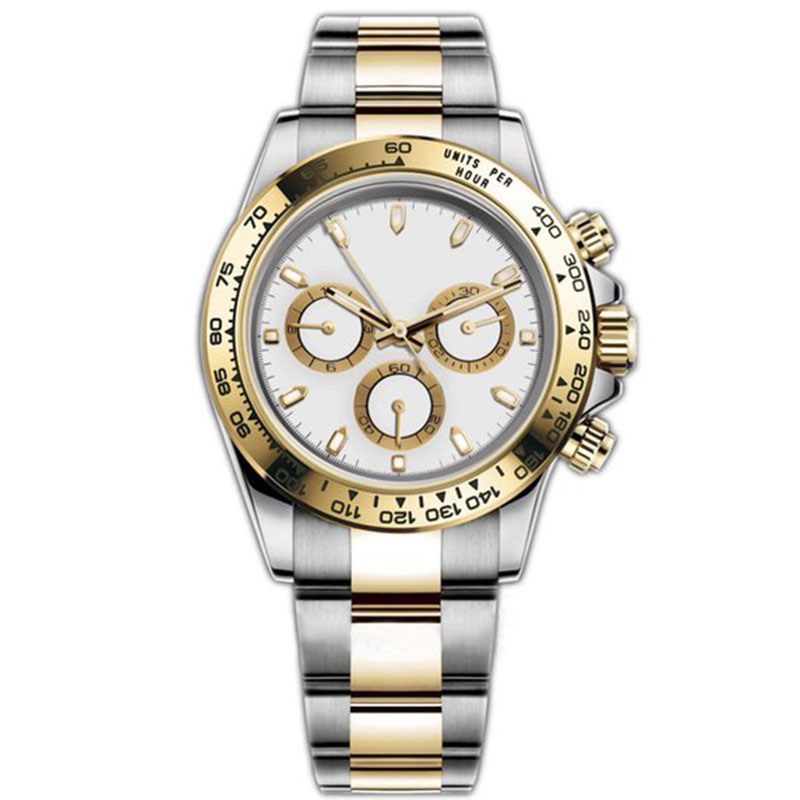 Watch For Men fake watches Automatic Designer montre de luxe 41mm Folding Buckle Gold Hardlex Waterproof Stopwatch luxurious wristwatch brand watchs