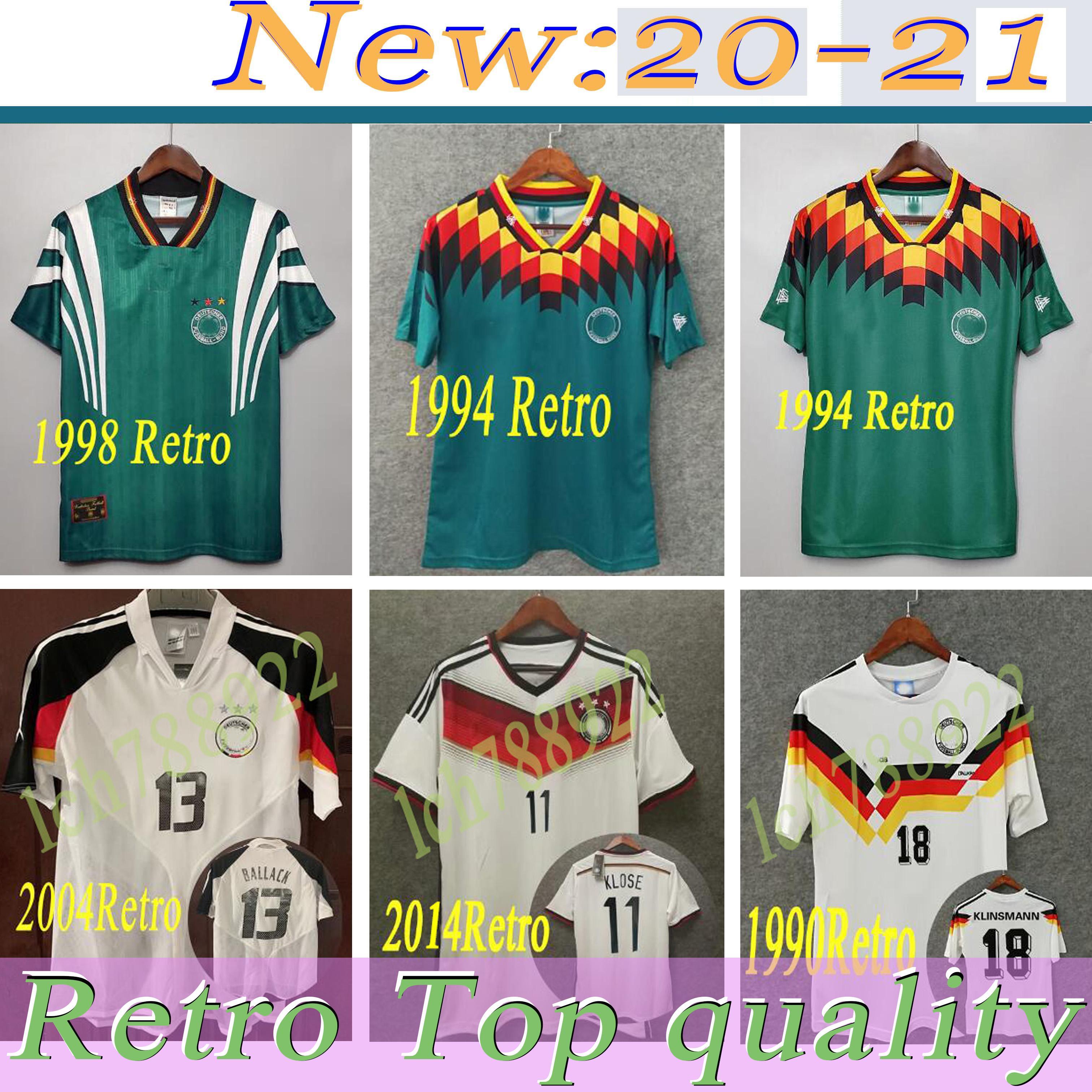 

Soccer jerseys World cup 1990 1998 1988 Germany Retro Littbarski BALLACK Soccer Jersey KLINSMANN Matthias 2006 2014 shirts KALKBRENNER JERSE, 1990 retro