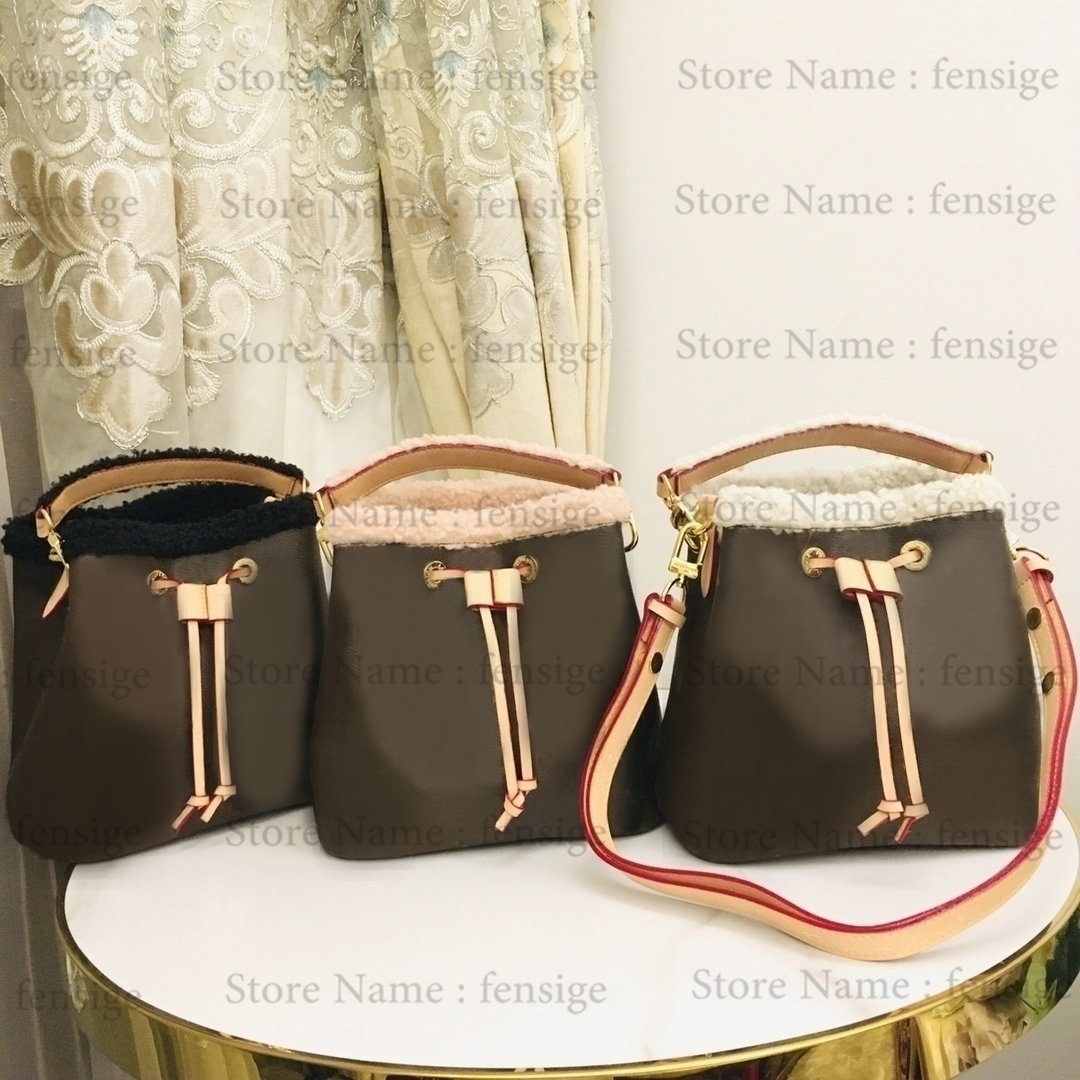 

22s Neonoe BB M46319 Bucket Bags da mi er Coated Canvas Tote Adjustable Shoulder Strap Crossbody bag Luxurys Designers Shopping Bags, 01