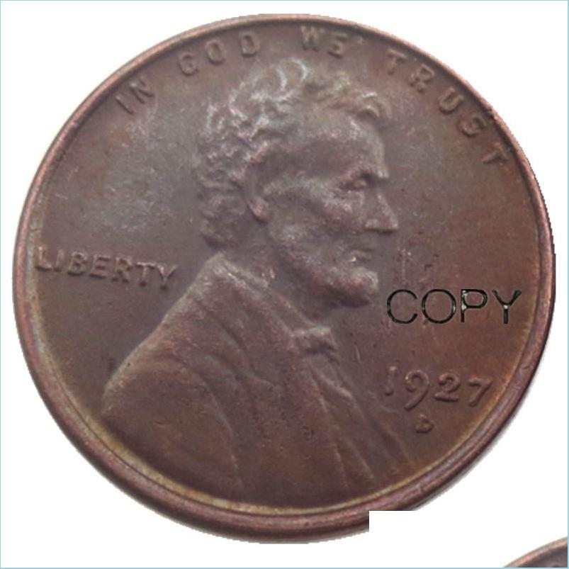 

Arts And Crafts Us 1927 P/S/D Wheat Penny Head One Cent Copper Copy Pendant Accessories Coins Drop Delivery 2022 Home Garden Arts Cra Dhrec