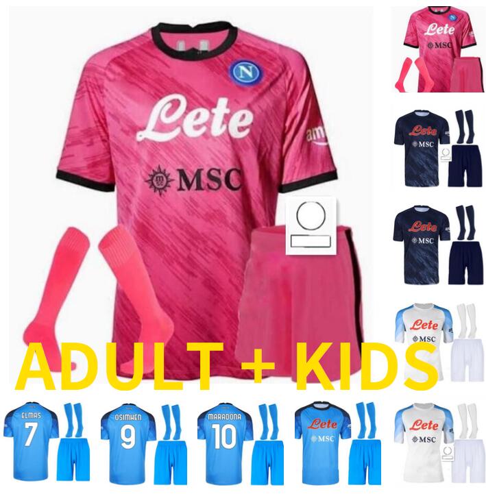 

adult kit 22 23 SSC Napoli Soccer Jerseys Halloween LOZANO OSIMHEN ZIELINSKI LIMITED EDITION Football Shirt MAGLIA RRAHMANI MARADONA 2022 2023 Naples men kids kit