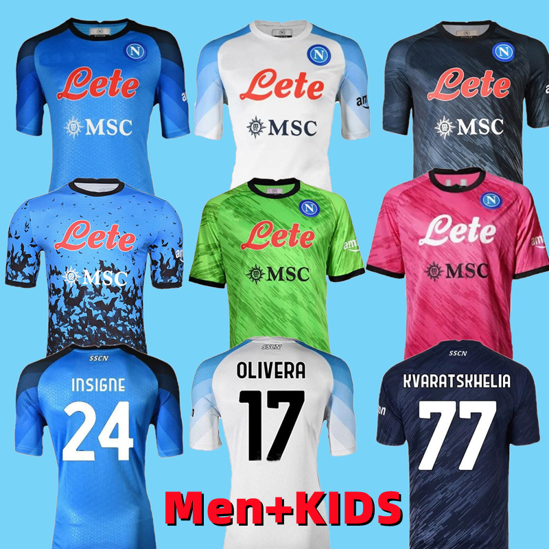 

22 23 SSC Napoli Soccer Jerseys HALLOWEEN Simeone LOZANO OSIMHEN ZIELINSKI LIMITED EDITION Football Shirt RRAHMANI MARADONA 2022 2023 ANGUISSA Olivera men kids kit, 22/23 home+patch