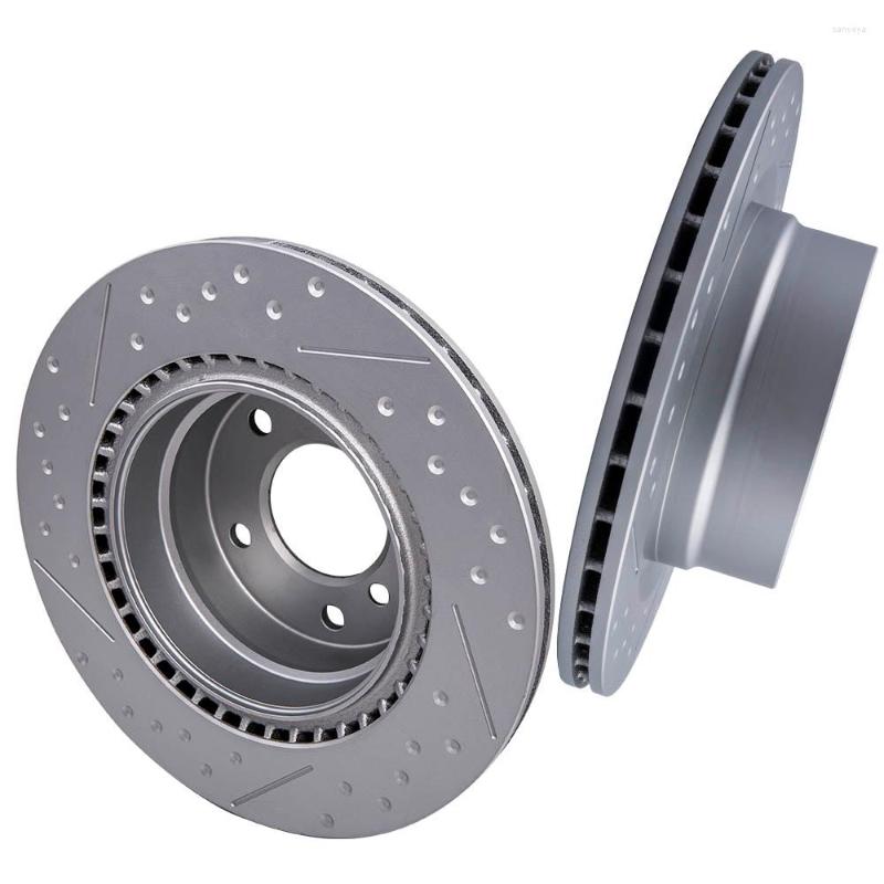 

Pair 5 Holes 300 Mm Left RH Rear Brake Rotors Disc For 120i 118i 125i 3.0L