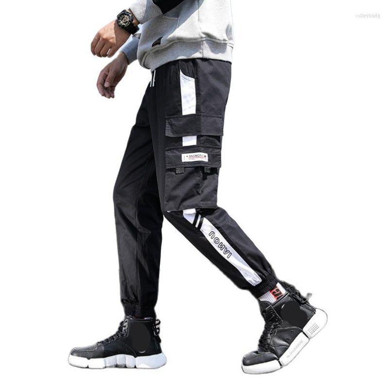 

Men's Pants Men's Brand Spring Autumn Trendy Men's Cargo Korean Boy's Sports Casual Drawstring Trousers Menswear 2022 5XL, White